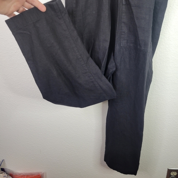 Beaton linen black overalls pants XS HTF! - Picture 9 of 9